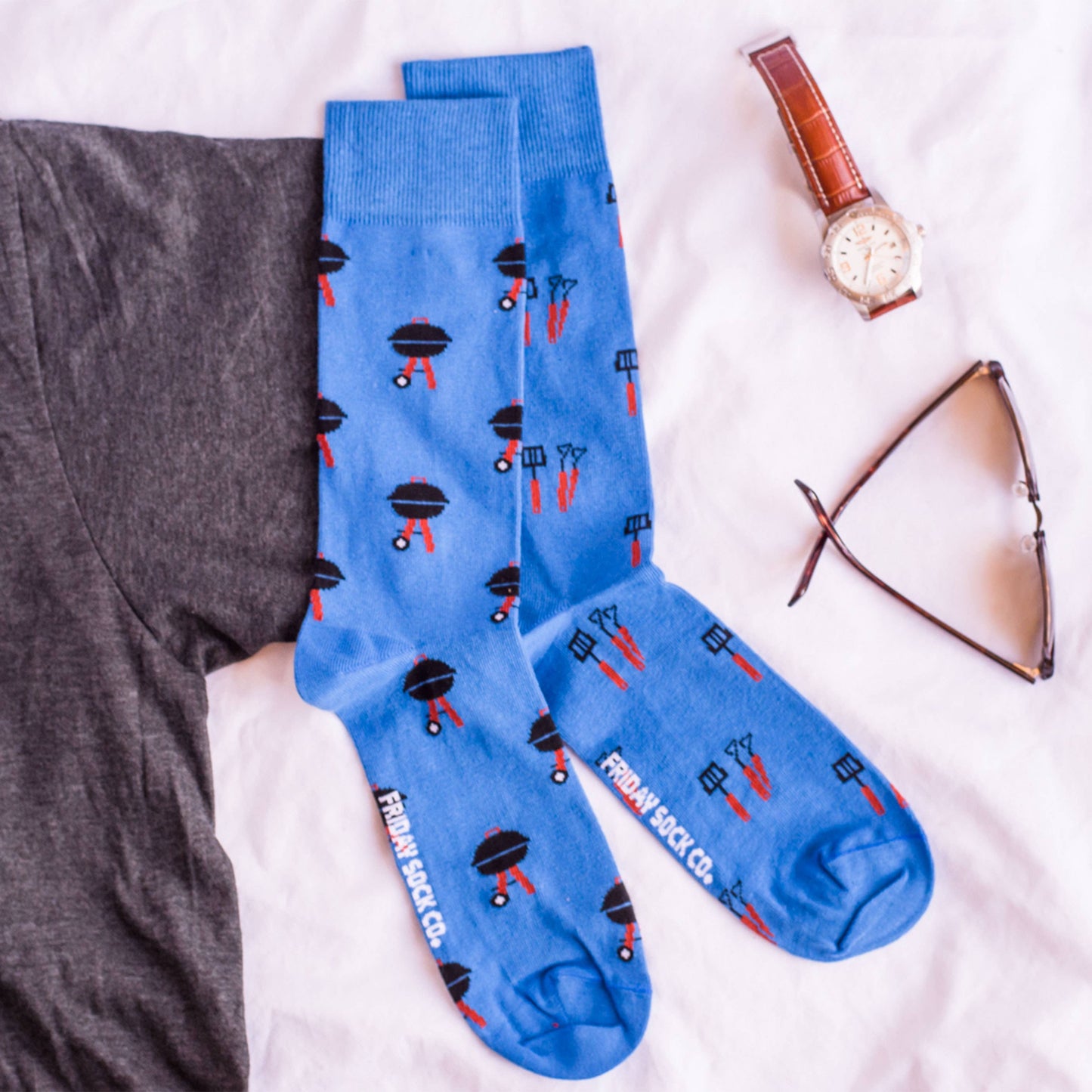 Men’s Socks | BBQ and Utensils | Dad Socks | Ethically Made