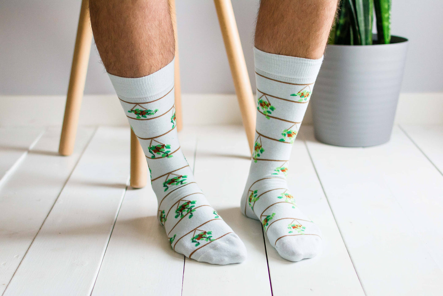 Men's Socks | Pothos Plant Socks | Epipremnum Aureum