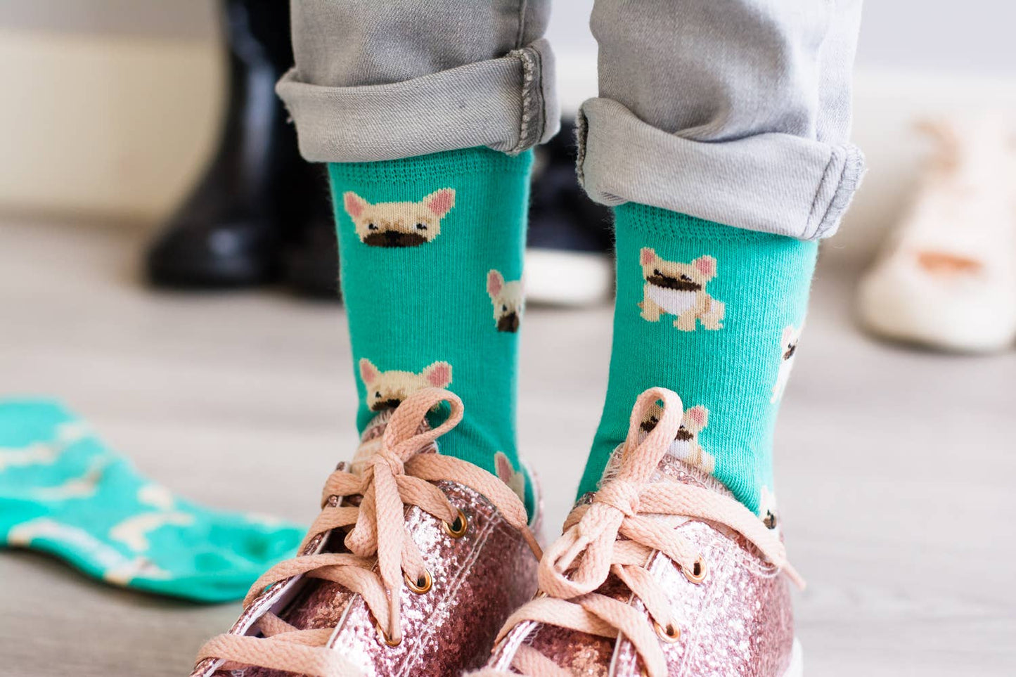 Kid’s Socks | French Bulldog | Mismatched | Frenchie