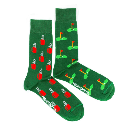 Men’s Socks | Golf Clubs & Green | PGA | Mismatched
