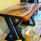 Dark Walnut and Copper Coffee Table