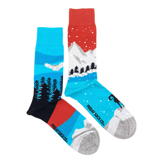 Men's Socks | Canadian Landscape | Rockies | Mismatched