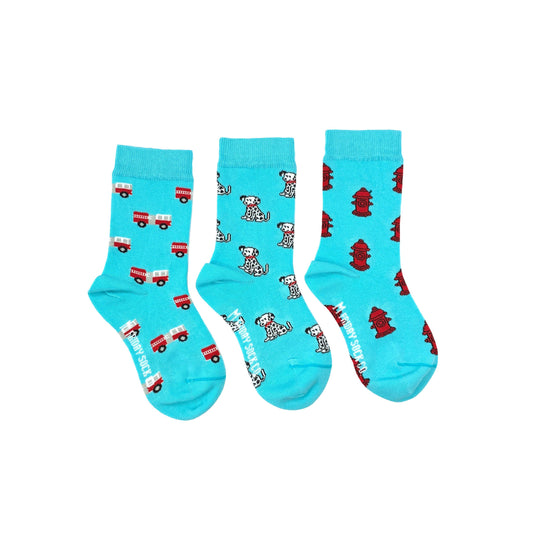 Kid’s Socks | Fire Truck | Mismatched | Toddler | Infant