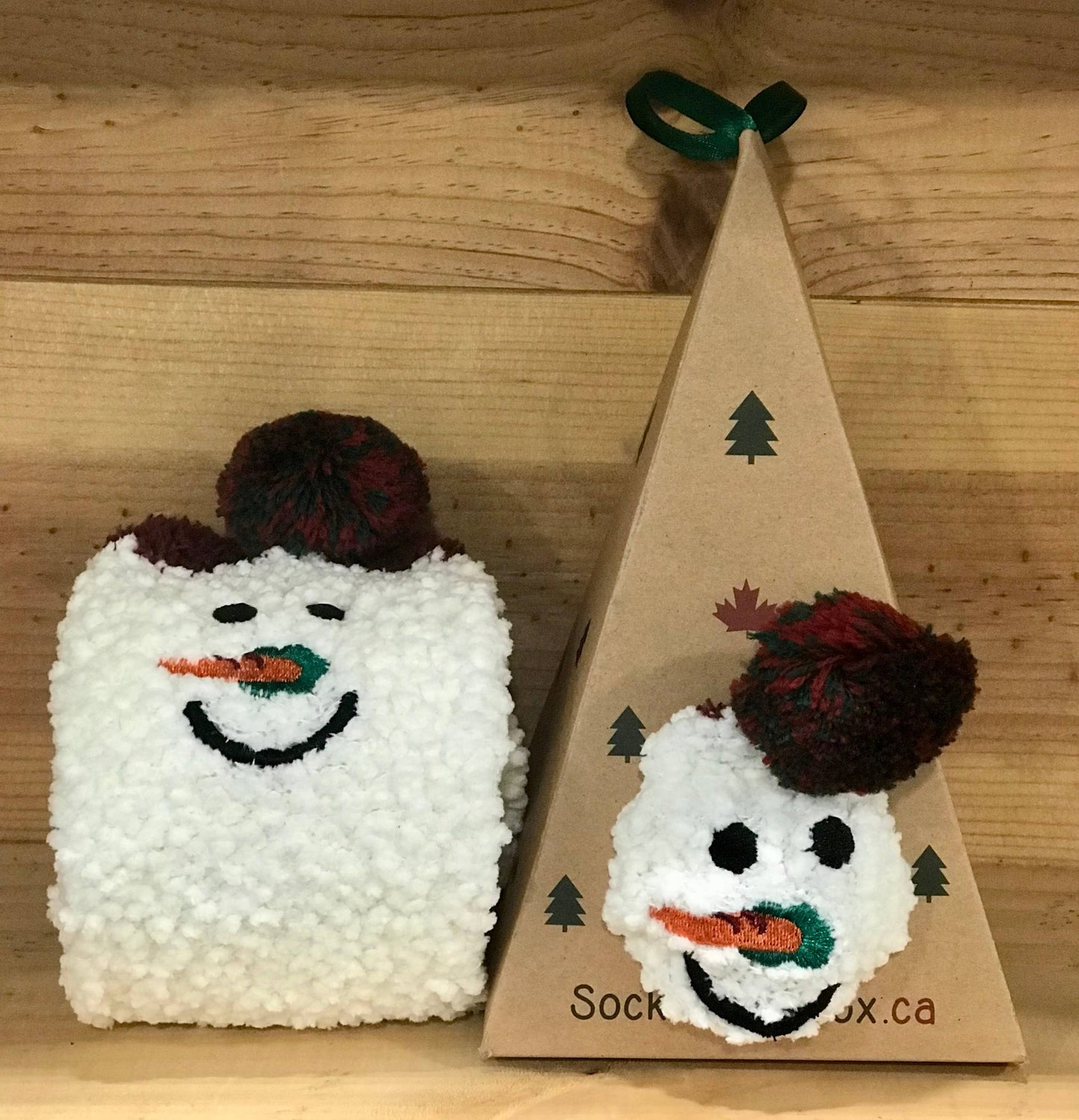 Snowman Christmas Socks in a Box