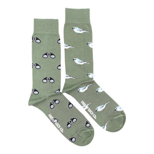 Men's Socks | Bird Watching | Binoculars | Mismatched Socks