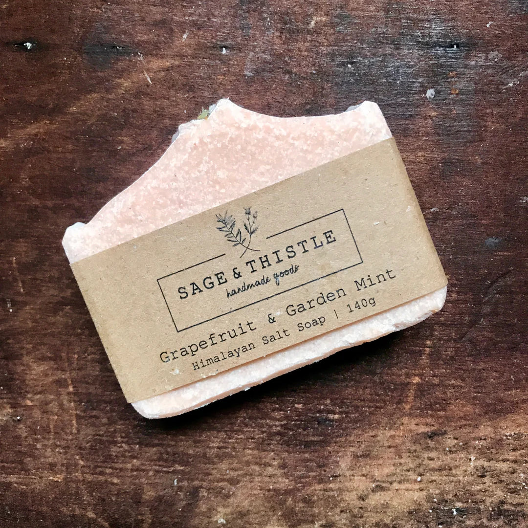 Grapefruit & Garden Mint Himalayan Salt Soap