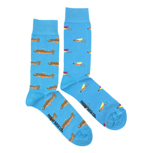 Men’s Socks | Trout & Fly | Mismatched
